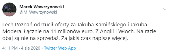 BOMBA! LECH POZNAŃ ODRZUCIŁ 11 MLN EURO ZA SWOICH DWÓCH PIŁKARZY!